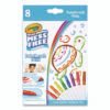 Crayola Color Wonder Paintbrush Pens, Assorted Colors, 8/Pack (CYO752858)