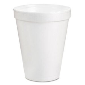 Dart Foam Drink Cups, 8 Oz, White, 25/pack (DCC8J8BG)