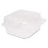 Dart StayLock Clear Hinged Lid Containers, 6.5 x 6.1 x 3, Clear, Plastic, 125/Pack, 4 Packs/Carton (DCCC25UT1)