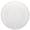 SOLO Straw-Slot Cold Cup Lids, Fits 10 oz Cold Cups, Plastic, Clear, 100/Pack, 25 Packs/Carton (DCC600TS)