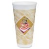 Dart Cafe G Foam Hot/cold Cups, 20 Oz, Brown/red/white, 500/carton (DCC20X16G)
