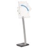 Durable Info Sign Duo Floor Stand, Tabloid-Size Inserts, 15 X 50, Clear (DBL481523)