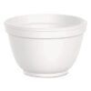 Dart Foam Container, Squat, 6 oz, White, 50/Pack, 20 Packs/Carton (DCC6B12)