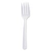 Dart Bonus Polypropylene Cutlery, Lightweight Fork, Plastic, White, 1,000/Carton (DCCF5BW)