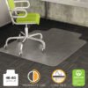 deflecto Duramat Moderate Use Chair Mat For Low Pile Carpet, 46 X 60, Wide Lipped, Clear (DEFCM13433F)