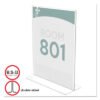 deflecto Superior Image Double Sided Sign Holder, 8.5 x 11 Insert, Clear (DEF590801)