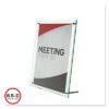 deflecto Superior Image Beveled Edge Sign Holder, Letter Insert, Clear/green-Tinted Edges (DEF799693)