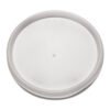 Dart Plastic Lids for Foam Cups, Bowls and Containers, Flat, Vented, Fits 6 oz to 32 oz, Translucent, 100/Pack, 10 Packs/Carton (DCC20JL)