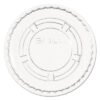 Dart Portion/Souffle Cup Lids, Fits 0.5 oz to 1 oz Portion Cups, Plastic, Clear, 125/Pack, 20 Packs/Carton (DCCPL100N)