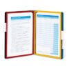 Durable Vario Magnetic Wall Reference System, 5 Panels, 10 Pockets, Assorted Borders (DBL576200)