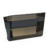 deflecto Magnetic DocuPocket Wall File, Letter Size, 13" x 4" x 7", Smoke (DEF73102)