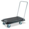deflecto Heavy-Duty Platform Cart, 300 lb Capacity, 21 x 32.5 x 37.5, Black (DEFCRT550004)