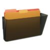deflecto DocuPocket Stackable Wall Pocket, Letter Size, 13" x 4", Smoke (DEF73202)
