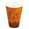 Dart Fusion Escape Foam Hot/cold Cups, 12 Oz, Brown/black, 1,000/carton (DCC12U16ESC)
