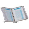 Durable SHERPA Desk Reference System, 10 Panels, 10 x 5.88 x 13.5, Gray Borders (DBL554210)