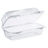Dart StayLock Clear Hinged Lid Containers, 4.5 x 8.5 x 3.6, Clear, Plastic, 250/Carton (DCCC19UT1)