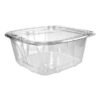 Dart ClearPac SafeSeal Tamper-Resistant/Evident Containers, Flat Lid, 64 oz, Clear, Plastic, 100/Bag, 2 Bags/Carton (DCCCH64DEF)