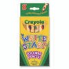 Crayola Write Start Colored Pencils, 5.33 mm, Assorted Lead and Barrel Colors, 8/Box (CYO684108)