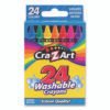 Cra-Z-Art Washable Crayons, Assorted, 24/pack (CZA1022248)