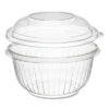 Dart PresentaBowls Bowl/Lid Combo-Paks, Dome Lid, 16 oz, Clear, Plastic, 63/Pack, 4 Packs/Carton (DCCC16BCD)
