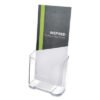 deflecto Docuholder For Countertop/wall-Mount, Leaflet Size, 4.37w X 3.25d X 3.87h, Clear (DEF75001)