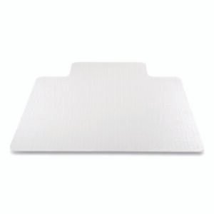 deflecto Antimicrobial Chair Mat, Medium Pile Carpet, 48 X 36, Lipped, Clear (DEFCM14112AM)