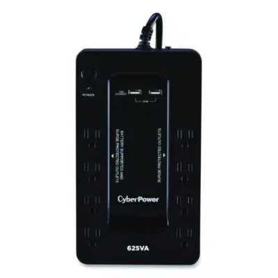 CyberPower St625u Standby Ups Battery Backup, 8 Outlets, 625 Va, 890 J (CYPST625U)