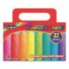 Cra-Z-Art Washable Sidewalk Chalk, 12 Assorted Colors, 32 Sticks/box (CZA108176)