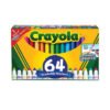 Crayola Broad Line Washable Markers, 48 Broad Bullet Tip/8 Gel/8 Window, Assorted Colors, 64/Set (CYO588180)