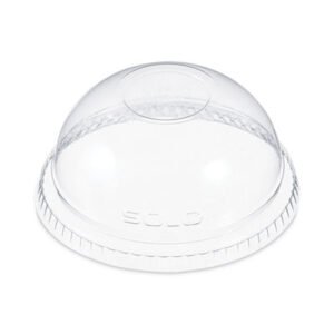 Dart Plastic Dome Lid, Fits 9 oz to 10 oz Cold Cups, Clear, 1,000/Carton (DCCDNR610)
