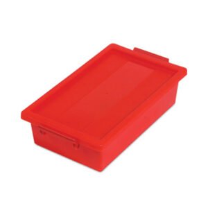 deflecto Little Artist Antimicrobial 2.5 Qt Tote, Red (DEF39513RED)