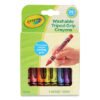 Crayola Washable Tripod Grip Crayons, Assorted Colors, 8/Pack (CYO811460)