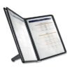 Durable SHERPA SoHo Document Holder, 10 Panels, 13.5 x 3 x 10.38, Black Borders (DBL555001)