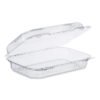 Dart StayLock Clear Hinged Lid Containers, 6.8 x 9.4 x 2.6, Clear, Plastic, 125/Pack, 2 Packs/Carton (DCCPET32UT1)