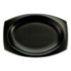 Dart Quiet Classic Laminated Foam Dinnerware, Platter, 6.7 x 9.8, Black, 500/Carton (DCC9PRBQR)