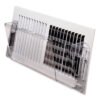 deflecto Adjustable Sidewall Register Air Deflector, 10 x 3 x 5.5, Clear (DEF51)