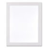 deflecto Self Adhesive Sign Holders, 8.5 x 11 Insert, Clear with White Border, 2/Pack (DEF68776W)