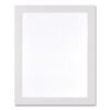 deflecto Self Adhesive Sign Holders, 11 x 17, Clear with White Border, 2/Pack (DEF68886W)