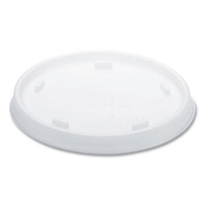 Dart Plastic Cold Cup Lids, Fits 8 oz to 9 oz Cold Cups, Translucent, 100/Pack, 10 Packs/Carton (DCC8SL)