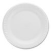Dart Concorde Non-Laminated Foam Plates, 9" Dia, White, 125/pack (DCC9PWCRPK)