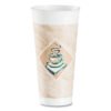 Dart Cafe G Foam Hot/cold Cups, 24 Oz, Brown/green/white, 20/bag, 25 Bags/carton (DCC24X16G)