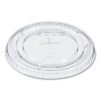SOLO Straw-Slot Cold Cup Lids, Fits 9 oz to 20 oz Cold Cups, Plastic, Clear, 100/Sleeve, 10 Sleeves/Carton (DCC662TSCT)