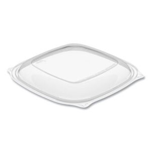 Dart PresentaBowls Pro Clear Square Lids for 24 oz to 32 oz Bowls, 8.5 x 8.5 x 0.5, Clear, Plastic, 63/Bag, 4 Bags/Carton (DCCC2464BDL)
