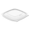 Dart PresentaBowls Pro Clear Square Bowl Lids, Large Vented Square, 8.5 x 8.5 x 1, Clear, Plastic, 63/Bag, 4 Bags/Carton (DCCPP2464BDL)