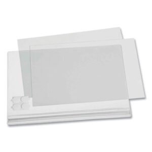 Durable Self-Adhesive Water-Resistant Sign Holder, 8.5 x 11, Clear Frame, 5/Pack (DBL501619)
