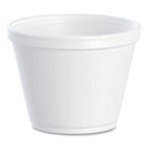 Dart Food Containers, 12 oz, White, Foam, 25/Bag, 20 Bags/Carton (DCC12SJ20)