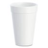 Dart Foam Drink Cups, 16 Oz, White, 20/bag, 25 Bags/carton (DCC16J165)