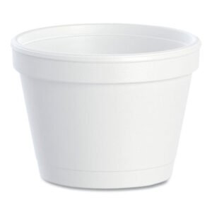 Dart Bowl Containers, 4 oz, White, Foam, 1,000/Carton (DCC4J6)