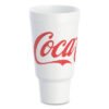 Dart Coca-Cola Foam Cups, 44 Oz, White/red, 20/bag, 15 Bags/carton (DCC44AJ32C)