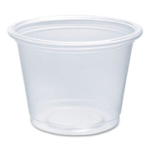 Dart Conex Complements Portion/Medicine Cups, 1 oz, Plastic, Clear, 125/Bag, 20 Bags/Carton (DCC100PC)